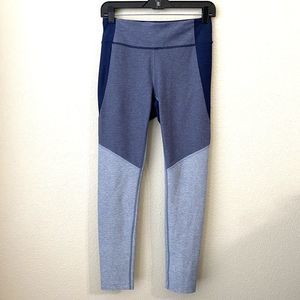 Outdoor Voices Leggings Womens Medium Colorblock Active Workout Blue Gray